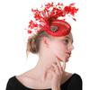 New Top Hat Linen Ladies Hat Feather Shape Bridal Top Hat Wedding Banquet Linen