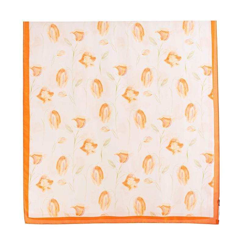 

Весенне-летний шарф средней длины с темпераментным принтом, простой и модный шелковый шарф, небольшой подарок для старших и мам 85*180CM