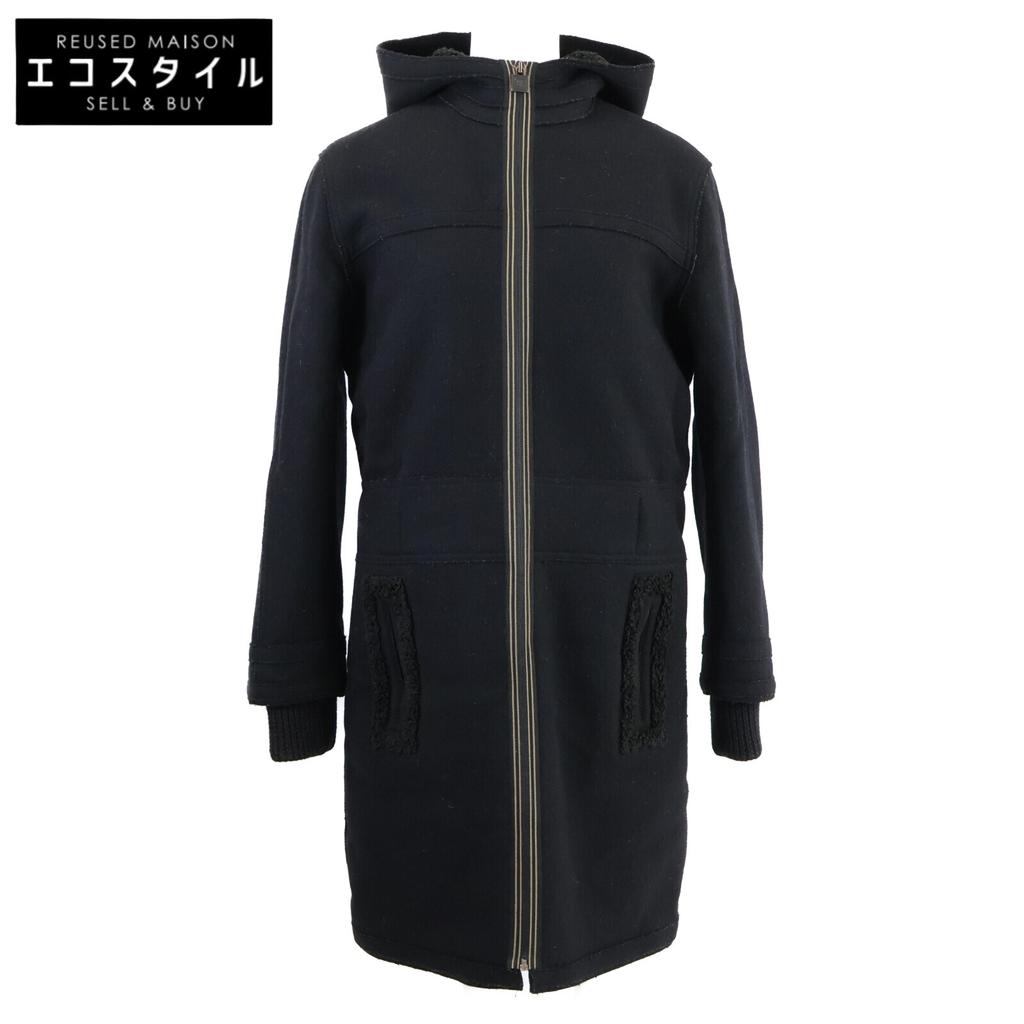 CHANEL [Domestic regular] 05A P26524 Sports Line Full Zip In-Boar Hoodie coat 36 blackUsed