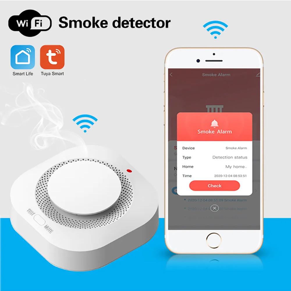 Smart WiFi Zigbee Smoke Detector Alarm by Tuya