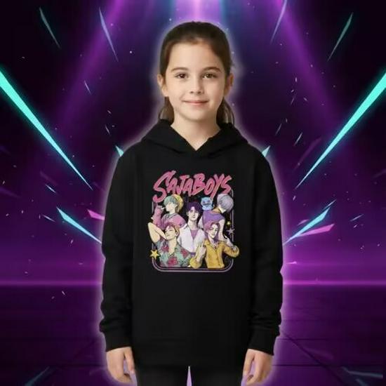 Kids' Demon Hunter Hoodie - Casual, Loose, Warm Sweatshirt for Boys and Girls
