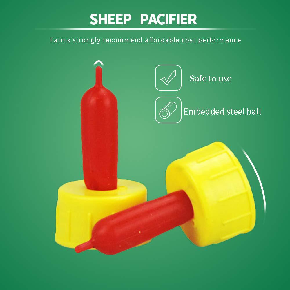 Lamb Rubber Pacifier Milk Drink Nipples 10pcs for Feeding Sheep Goat Lamb Puppy