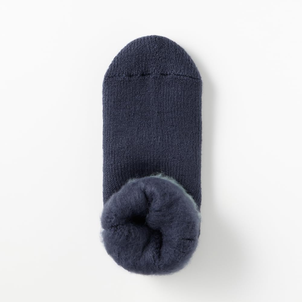 Gunze Ultra Heat Warm Socks Wool Cold Weather Protection Men's UCHI-COLLE (2-Pair Set), Blend, Brushed, Mid-Length,