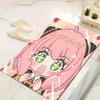 Custom 1Pc Pink Hair Anime Girl Rug Office Carpet Indoor Outdoor Entrance Doormat Nonslip Soft And Comfortable Living Room D2915266