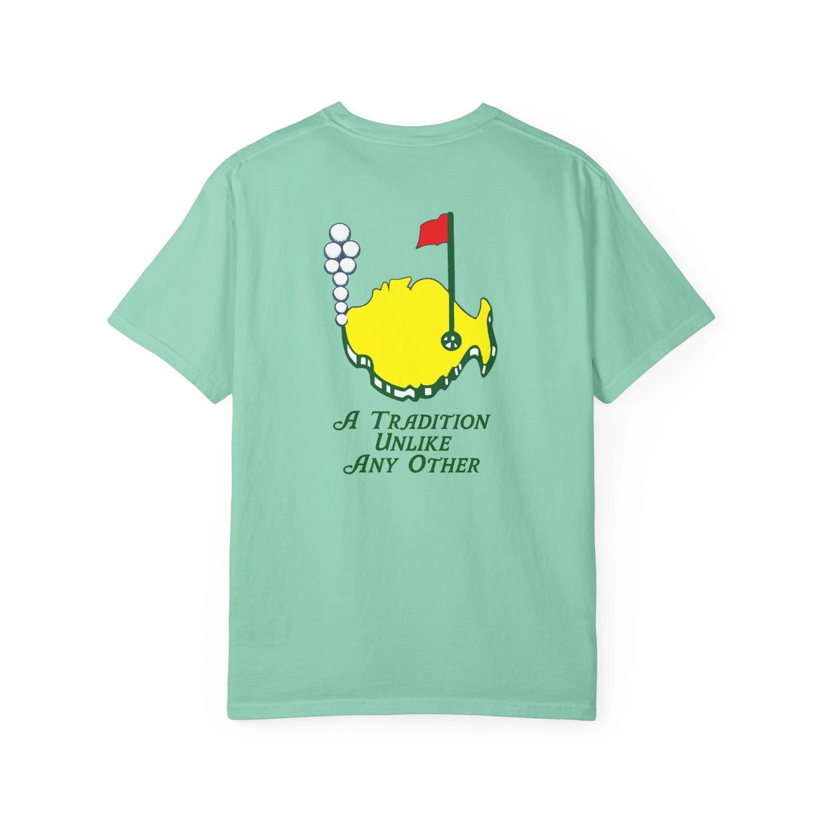 Phish Masters Golf & Map Shakedown Lot Style Garment-Dyed T-shirt Front/Back L