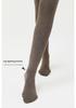 Plus Size Coffee Color Imitation Cashmere Base Layer Stockings with Velvet Cotton Stripe Tights (Up to 200 Jin).