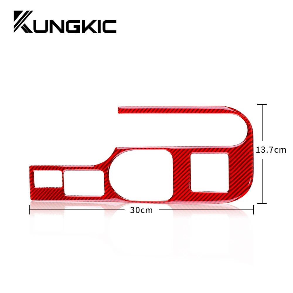 Real Soft Carbon Fiber Sticker for Subaru Impreza STI 2002 2003 2004 Parking Brake Base Accessories Interior Trim Decoration