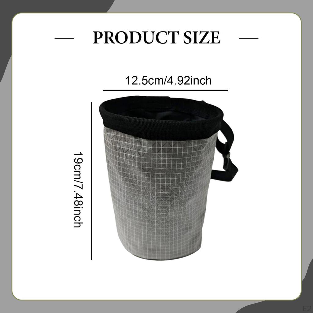 Chalk Bag Carrier with Waist Belt Climbing Gear Storage Pouch Lightweight for
