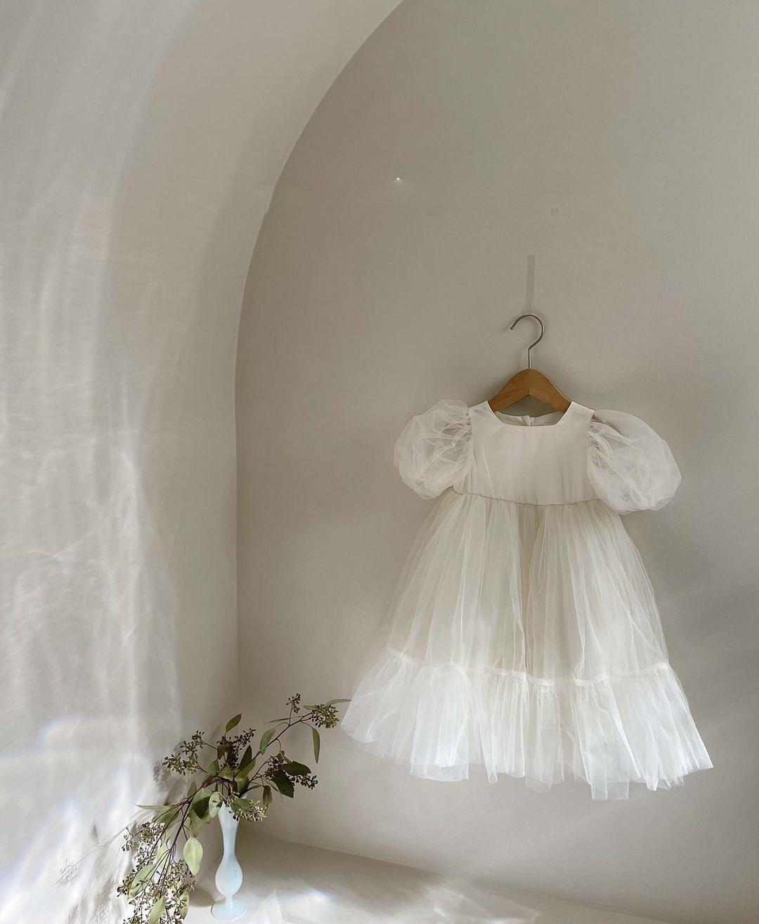 

Лето 2024 Платье Маленькой Принцессы: Юбка-сетка для девочки на День защиты детей 90 cm белый