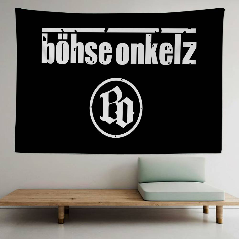 Bohse Onkelz Logo Barevná Nástěnná Tapiserie Bohemské Nástěnné Tapiserie Mandala Nástěnné Umění Dekor