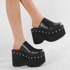 New Style Designer Women's Slippers for Large-sized Women Wear Slippers of Size 34-43 Summer 10cm Thick-bottomed Zapatos Mujer