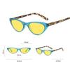 Unisex Retro Cat Eye Night Vision Sunglasses Anti Blue Light Glasses for Outdoor Driving Riding Fashion Eyewear