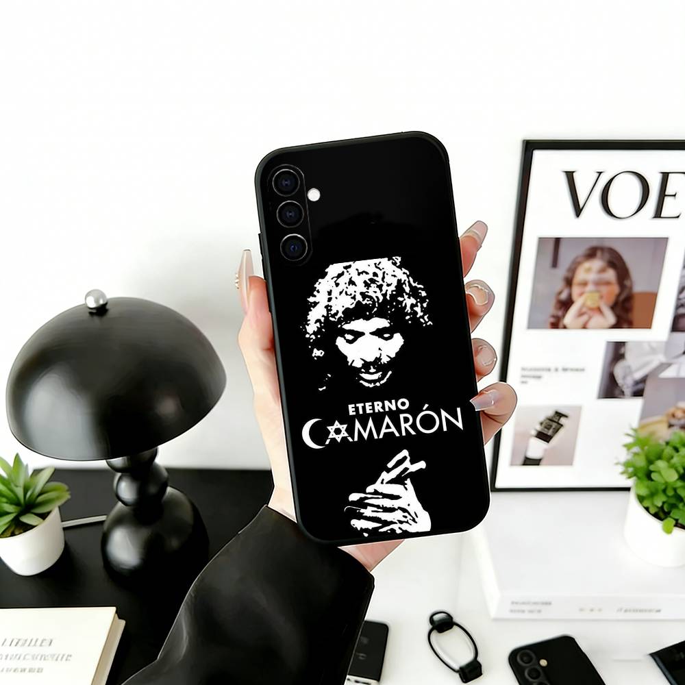 Singer Camaron D-De L-La I-Isla Phone Case For Samsung Galaxy A73,A72,A71,A70,A53,A52,A51,Others Soft Black Cover