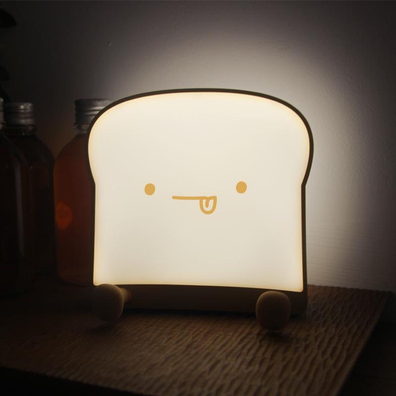 Led Small Night Lamp USB Charging Mini Eye Protection Bedside Lamp Children Cartoon Silicone Indoor Ambience Light Home