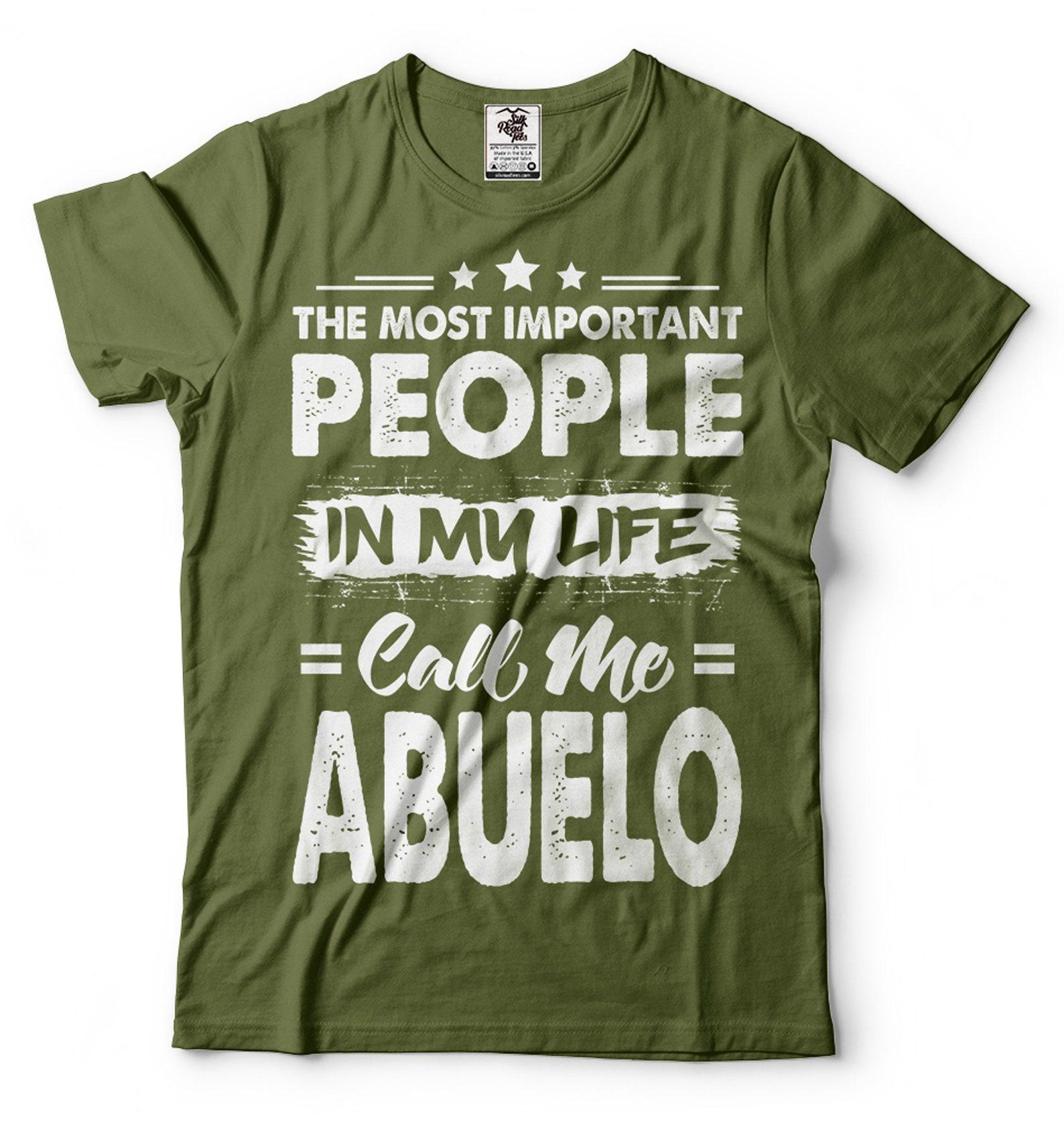 Mens Abuelo T-Shirt: Funny Grandpa Birthday Gift S