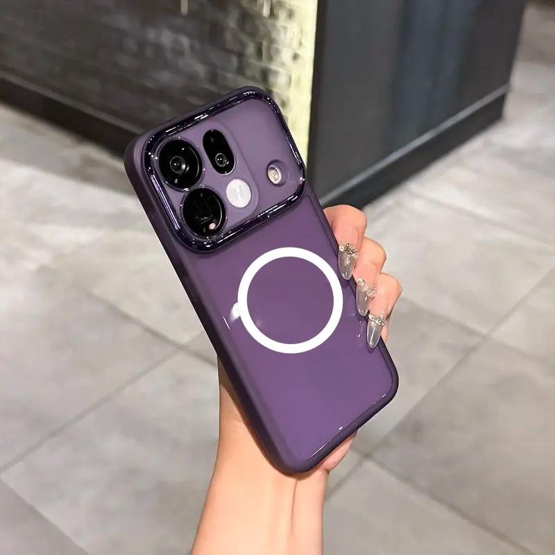 Luxury Transparent TPU Magnetic Phone Case For OPPO Find X9S Pro X9 Ultra X8S Plus X8Pro Lens Film Full-protect Shockproof Cover