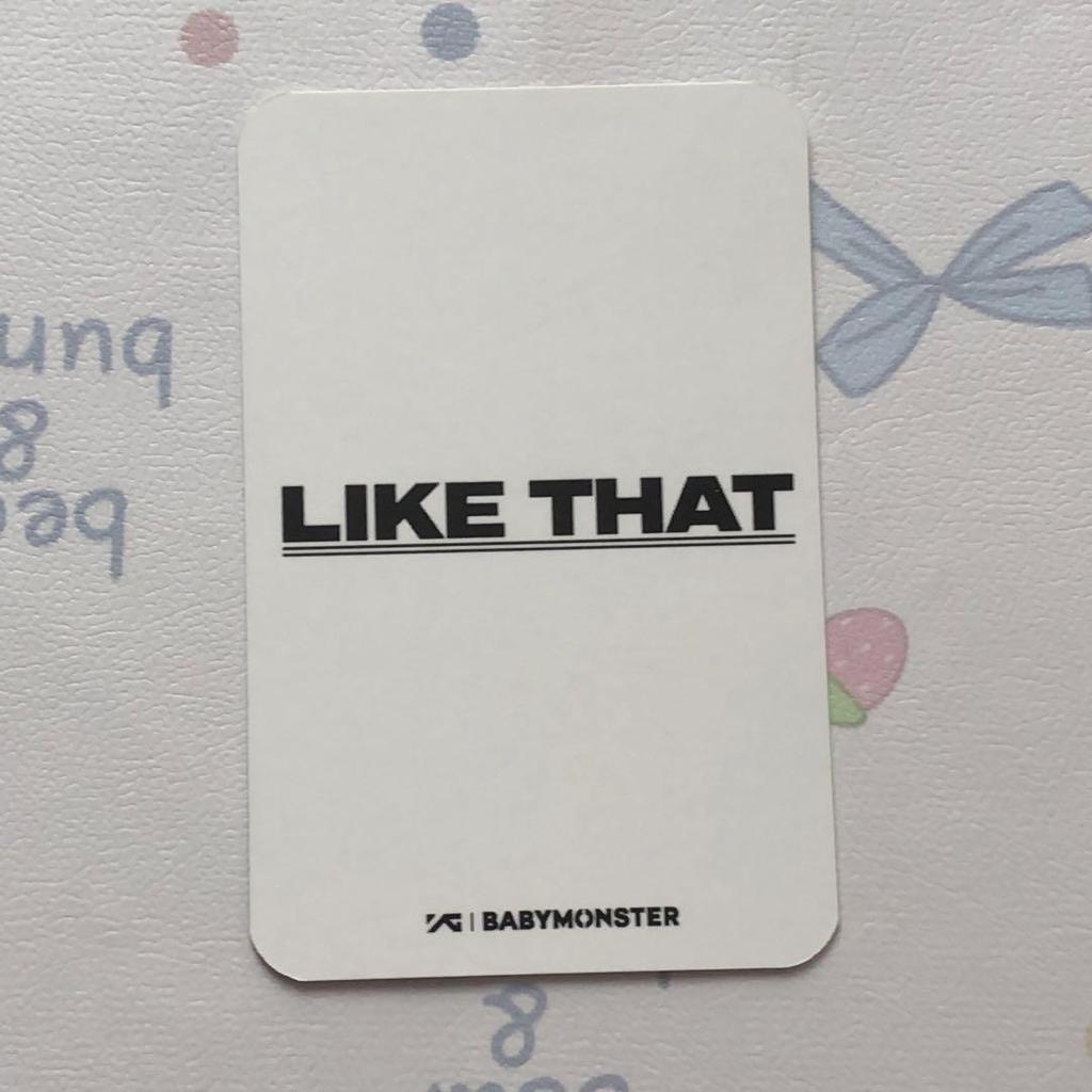 [USED] BABYMONSTER Lami Babymon LIKE THAT Trading Card