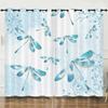 Curtain Insect Dragonfly 3D Digital Printing Blackout Curtain Punching