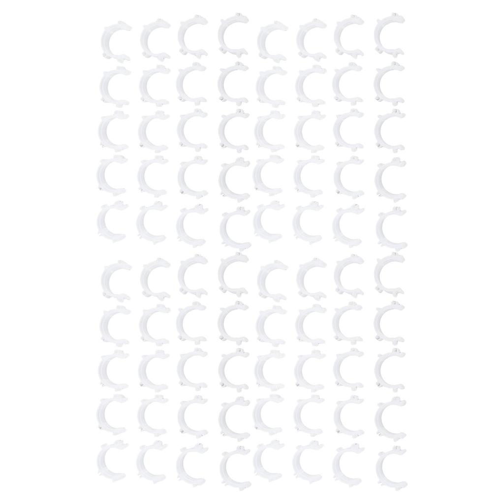80Pcs Sewing Bobbin Thrd Clamp Prevent Thrd Tail Unwinding Plastic White Bobbin Thrd Sewing Tool for Sewing Beginners and Enthusiasts