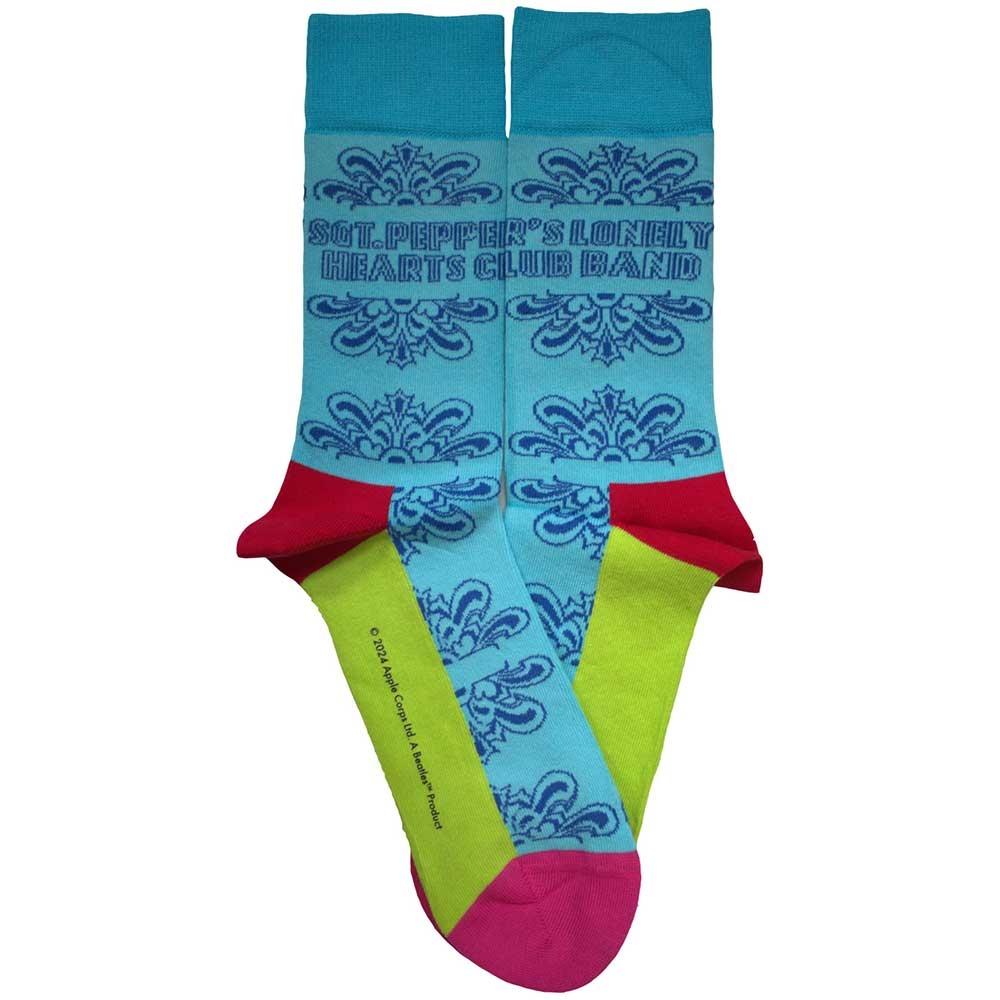The Beatles Unisex Adult Sgt Pepper Text Outlines Socks