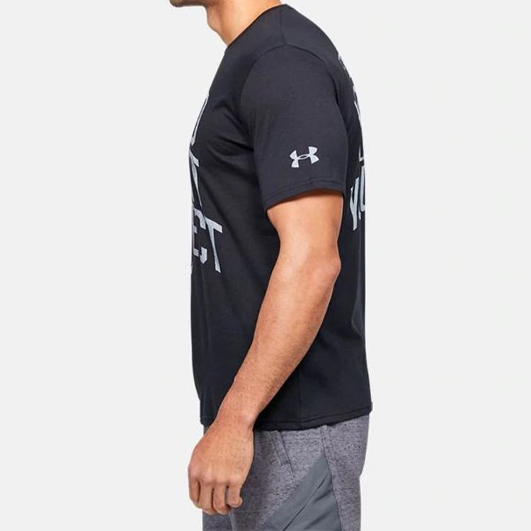 Under Armour Loose-Fit Crew Neck T-Shirt Men Tops Black 1351583-001
