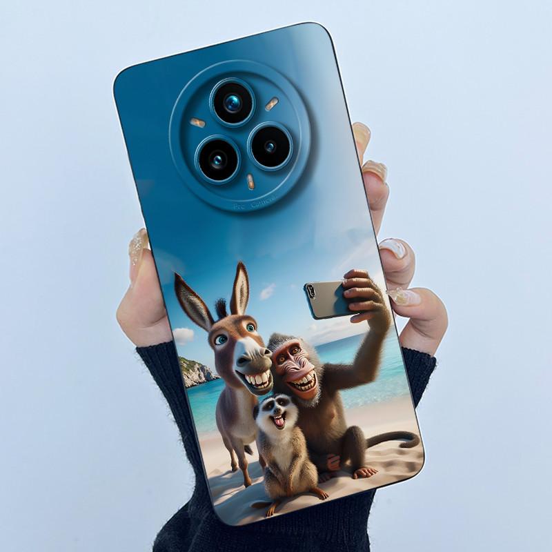 Case For Realme 14 Pro Plus Pro+ 5G 2025 Cute Panda Sweet Girls Silicone Soft Back Cover Ultrathin Scratch Protective Casing