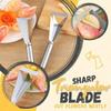 Stainless Steel Triangle Fruit Carving Knife Fruit Platter Artifact Triangle Vegetable Knife Non-slip Carving Blade Kitchen Tool
