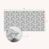 Set of Vinyl Floor Tiles Geometric Arrow Pattern 6X60X30 Cm