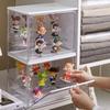 Acrylic Display Stand High Clarity Blind Box Organizer for Anime Collectibles Mini Figures Badge Holder Model Showcase Cabinet