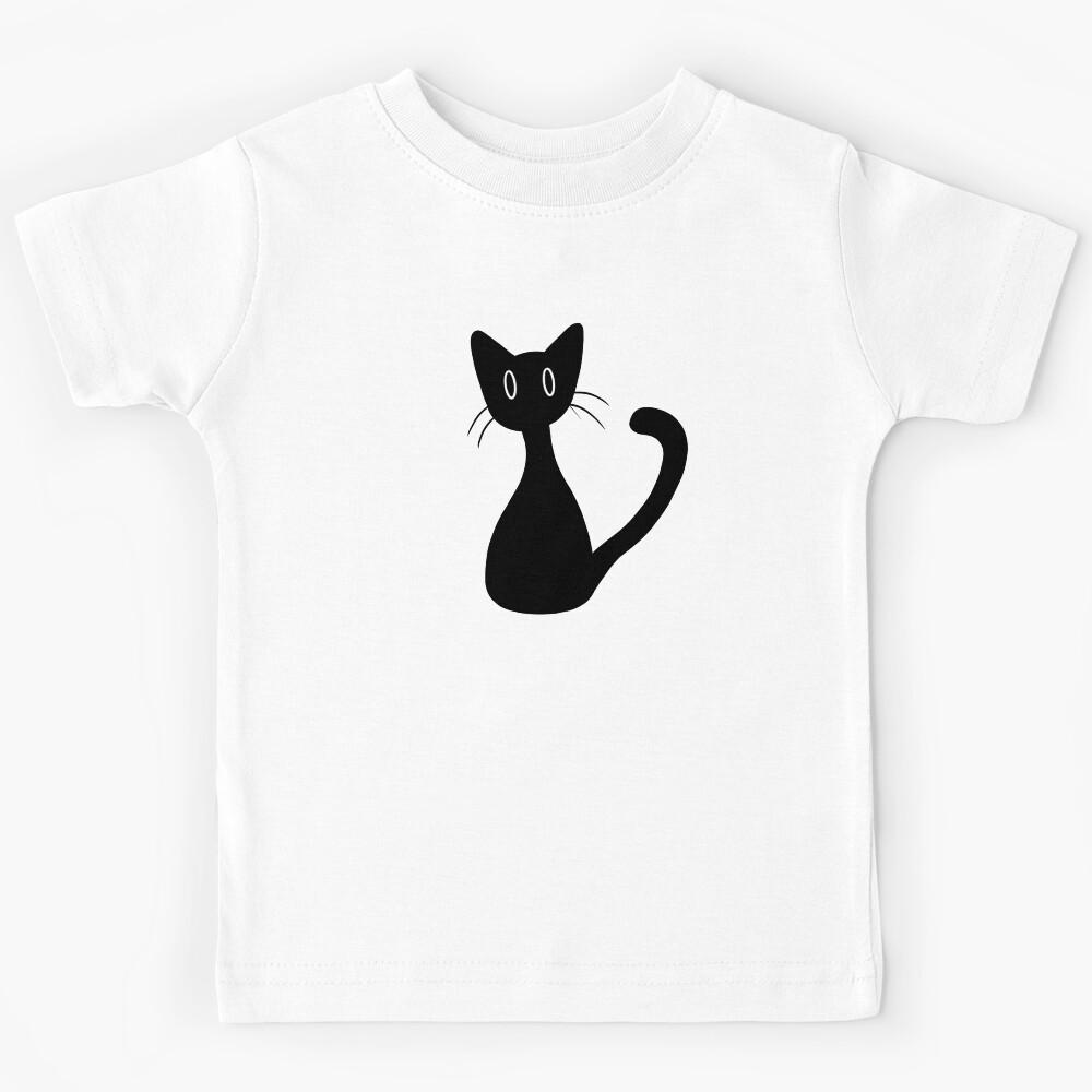 Black Cat Kids T-Shirt 160