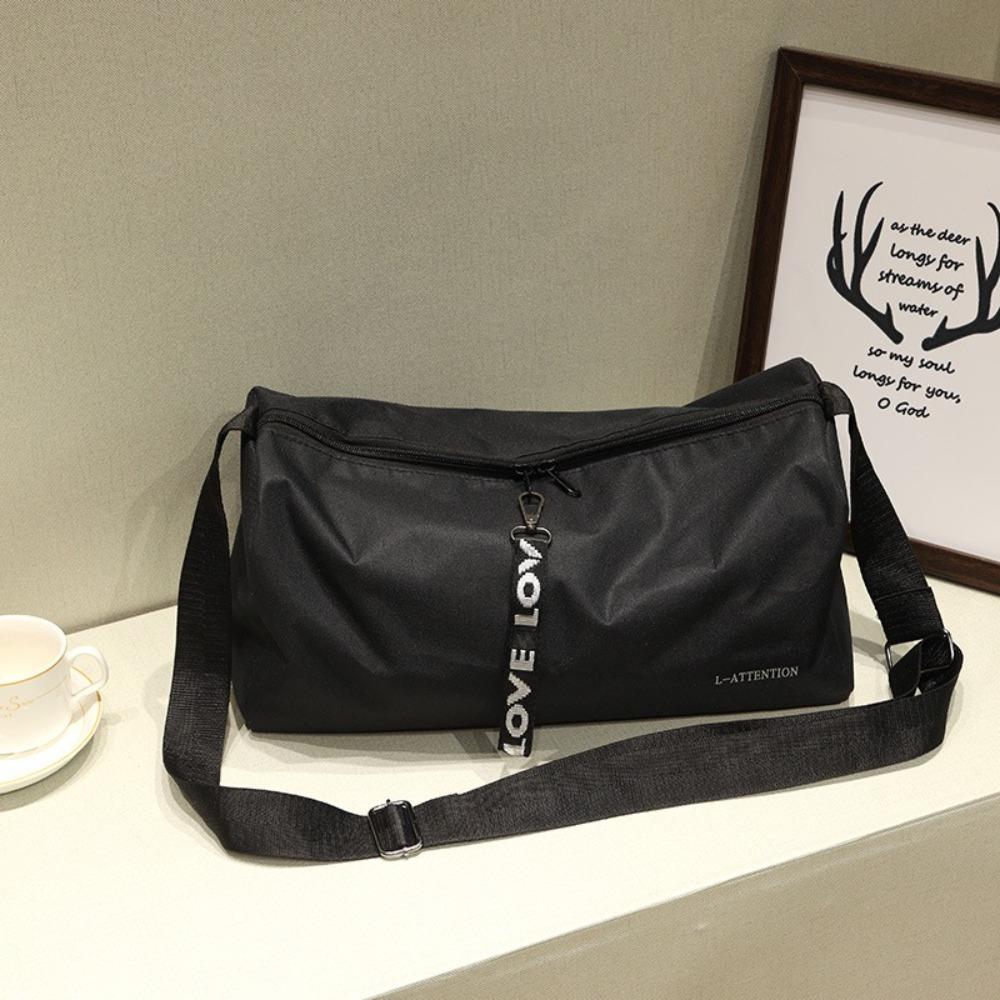 Nylon Gym Fitness Handbag Solid Color Sport Gym Bag Multifunction Travel Luggage Bag  Weekend
