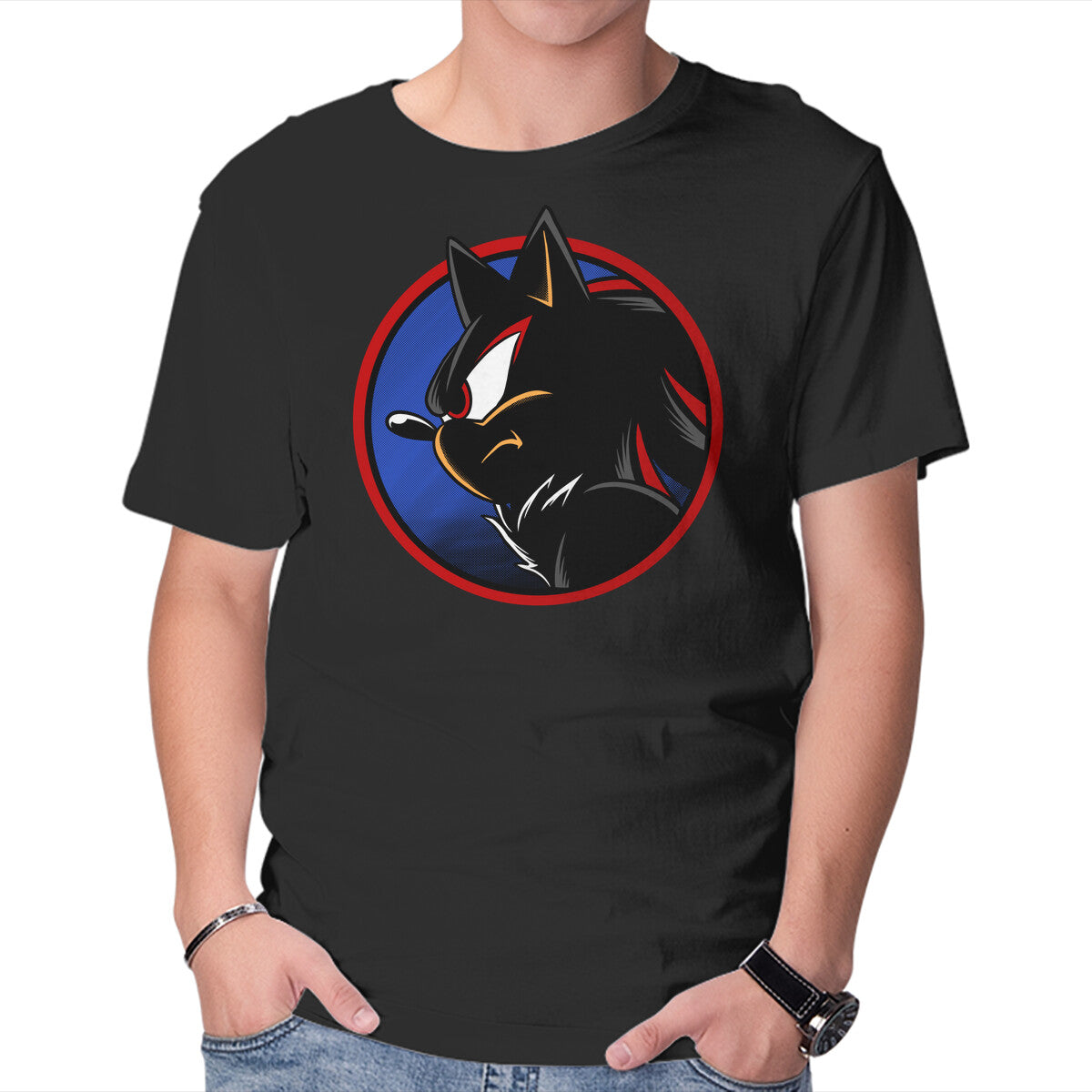 Unisex Crew Neck T-Shirt Dark Hedgehog Graphic Short Sleeve Casual Tee XXXXL