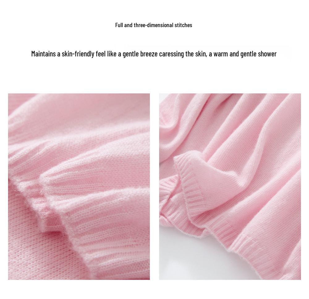 Royal Velvet Series: Women's One-Shoulder Loose Knit Pullover - Mulberry Silk, Cashmere & Wool Sweater