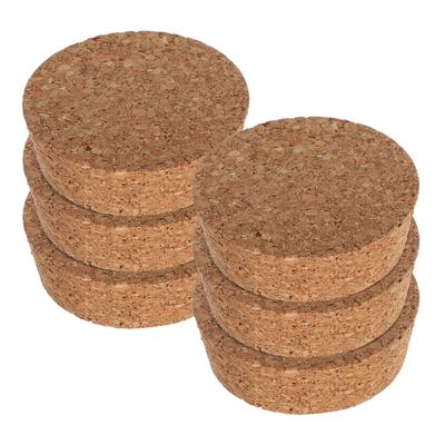 6Pcs Eco Friendly Cork Lids for Glass Propagation Vases 64.5x20x58mm Hydroponic Planter Lids Rustic Decorative Cork Top