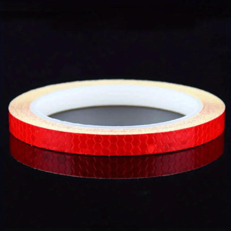 1cm*8m Reflective PVC Tape for Bicycles and Motorcycles, DIY Decorative Rim Tape for Street Motor Scooters