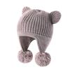 Fleece Lined Baby Winter Hat 2 Cute Ears Warm Fleece Hat Fashionable Kids Knit Hat  Winter Season