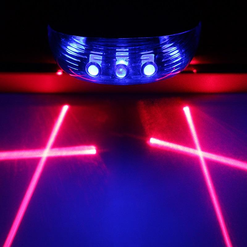 Bicycle Bike LED Lights Waterproof Cycling Taillight Safety Warning Taillight MTB Bike Rear Tail Lights 2 Lasers 5 LED 7