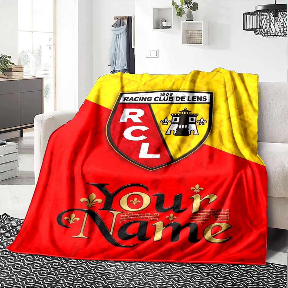 Name Custom RC Lens Print Flannel Blanket High Quality Warm Comfortable Cover for All Seasons Perfect for Gifts Home Decor