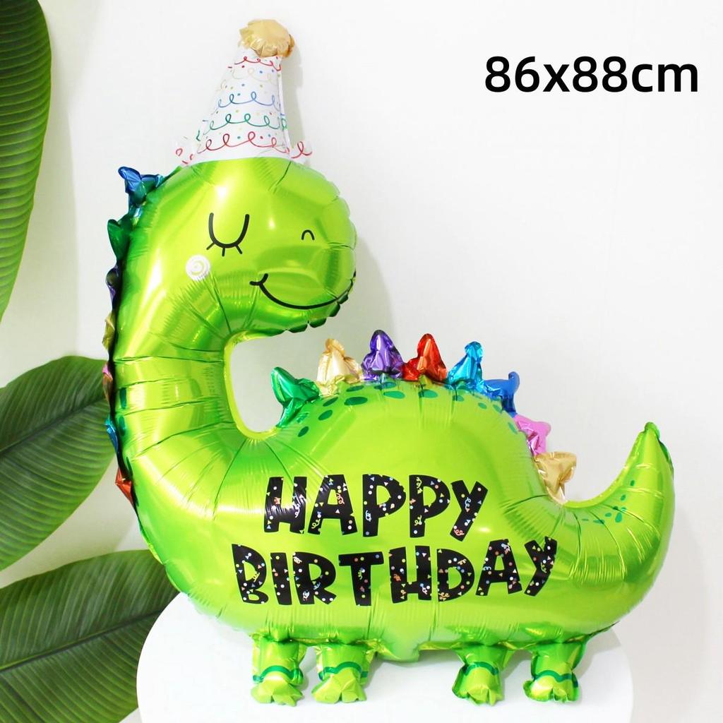 Colorful Large Birthday Cake Foil Balloon for Kids' Party Decoration and Photo Props
