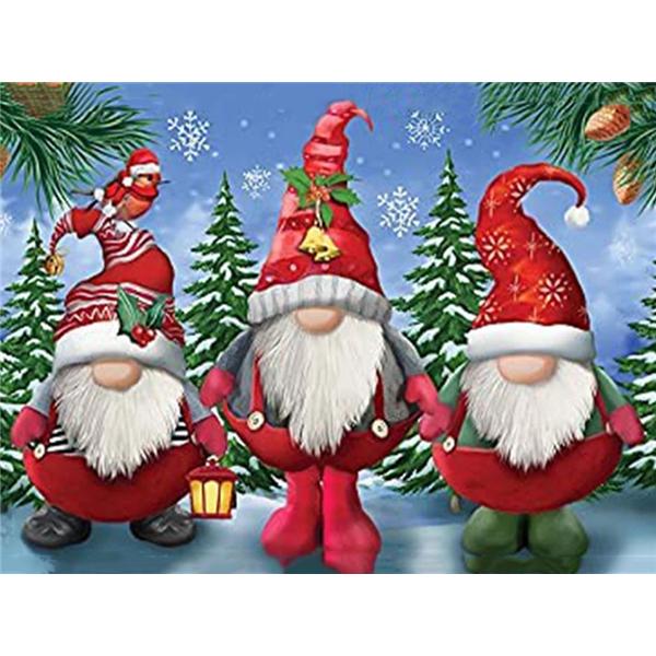 Full Square Round Diamond Painting Santa Claus Mosaic Christmas DIY 5D Diamond Embroidery Pumpkin Needlework Wall Art