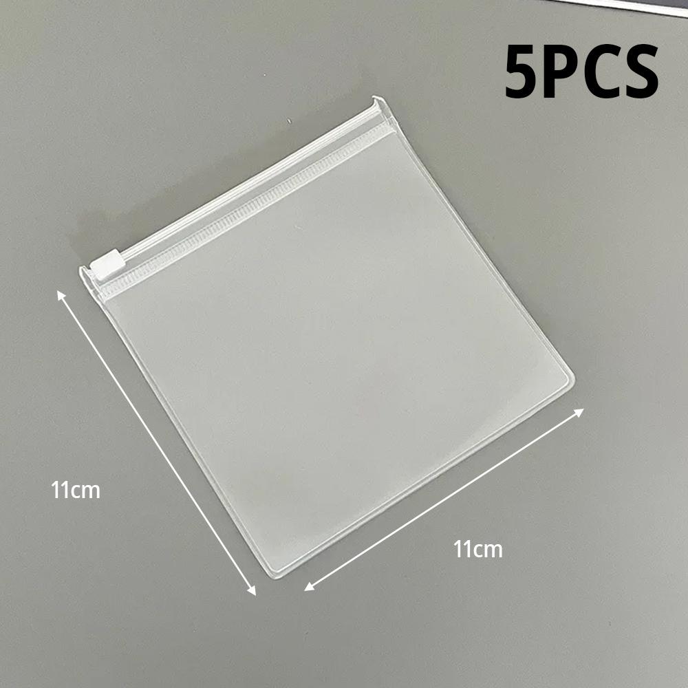 

Portable Transparent Cable Organizer Bag, Mini Frosted Self Sealing Bag for Earphones Lipstick Jewelry Waterproof Storage Pouch