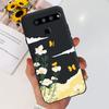 For LG V35 ThinQ Case Cover For LG V40 V50 V50S ThinQ Shockproof Silicone Cases Fashion Flower Soft Funda For LGV50 ThinQ Bumper