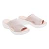 Large size slippers women's summer new flat-bottomed fish mouth mesh breathable women's outer slippers