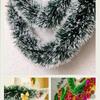 10m Dark Green Tinsel Ribbon Feather Boa Christmas Tree Ornament Set