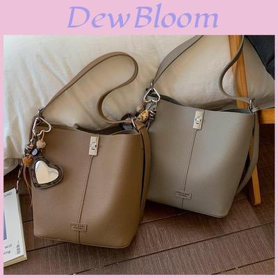Pu Retro Fashion Water Bucket Bag For Daily Casual Womens Shoulder Purse