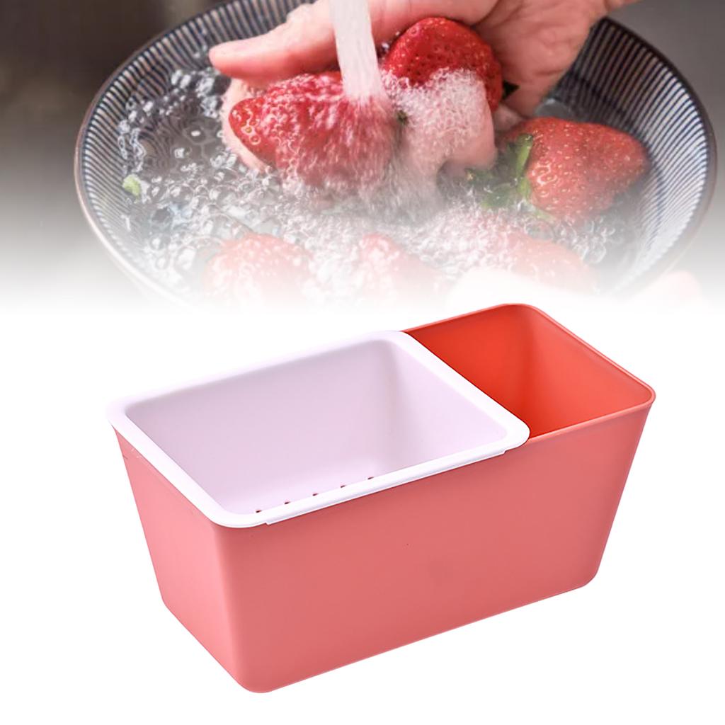 Snack Plastic Two Layer Multifunctional Food Drain Container for Fruits Nuts Candies