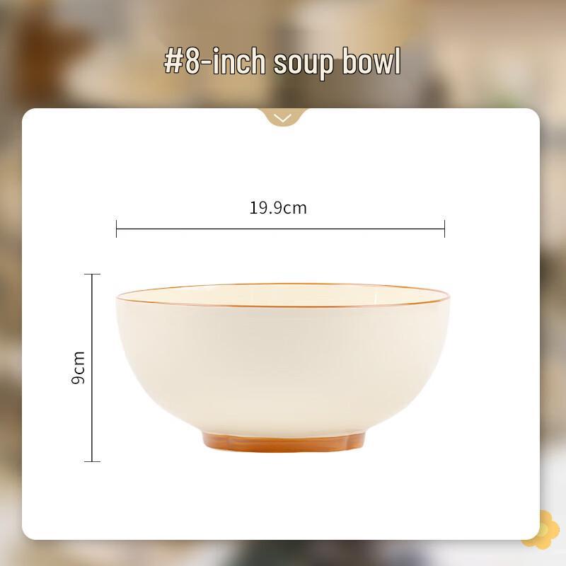Ru Han Cartoon Underglaze Ceramic Soup Bowl