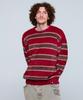 WKNDRS Striped Knit Sweater (Burgundy)
