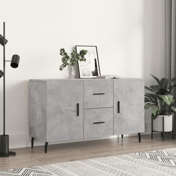 VidaXL Buffet gris béton 100x36x60 cm bois d'ingénierie 828192