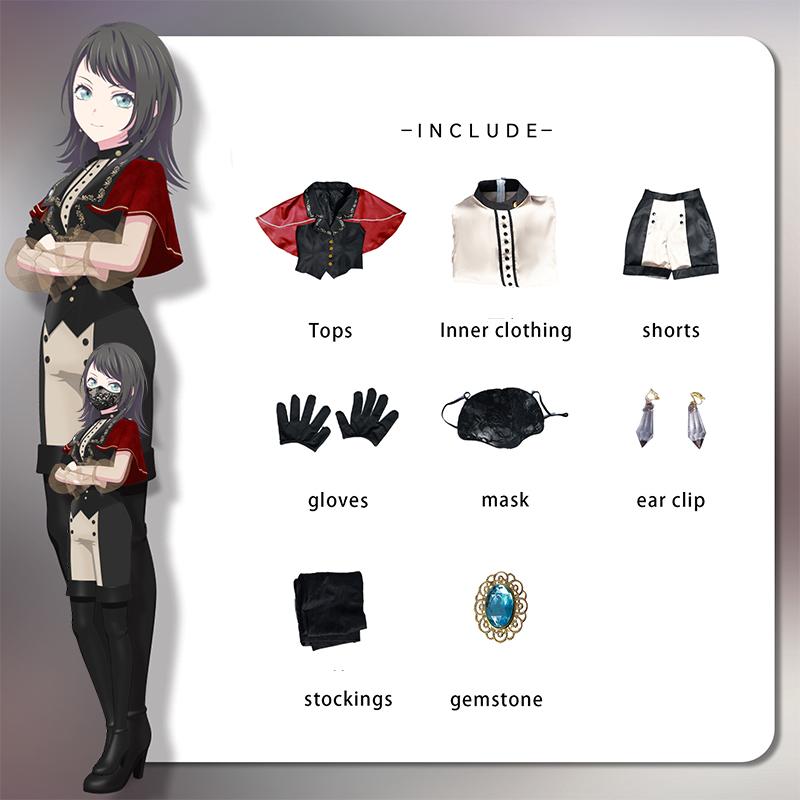 

Взрывная мечта! Ave Mujica Yahata Umiri Косплей Костюм Аниме Timoris Женская Школьная Форма Хэллоуин Костюм L